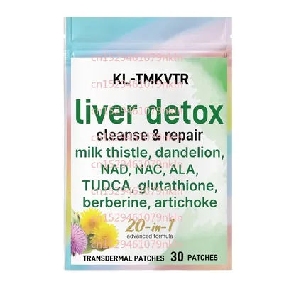30 Patches Liver Detox Support Transdermal Patches with Milk Thistle, Dandelion, NAD, TUDCA, Glutathione Liver Cleanse & Repair