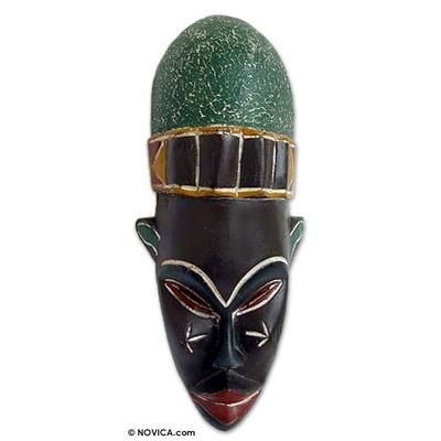 Mystery Woman,'Beninese wood mask'