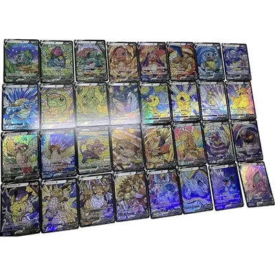 151Pcs/set Ptcg Generation 1 Baroque Church Style Silver Hot Color Flash Card Charizard Diy Anime Collection Cards Gift Toys