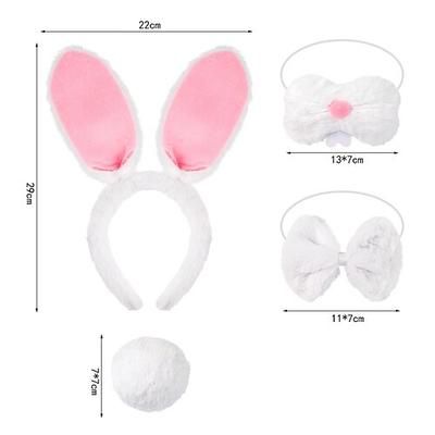 Altri accessori Fantasia animale Coniglio coniglietto di Pasqua Divertente Bambini Unisex Halloween Carnevale Carnevale Feste Vestirsi