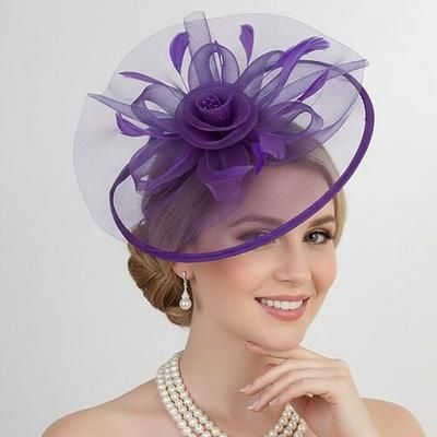 Cappello Fascinator affascinante Gentildonna Costume Per donna Mascherata Ascot Festival delle corse di cavalli Adulti Copricapo