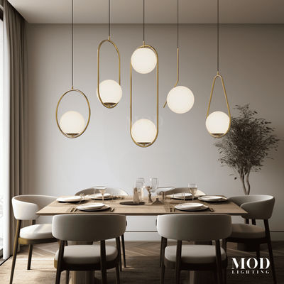 Jewels & Pearls | Nordic Pendant Light | Black Ash / Style D / Cool White (6000k) | MOD LIGHTING