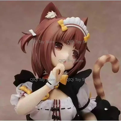 In stock Domestic soft cat maid red bean hand-made 1/4 real fabric clothes accessories complete