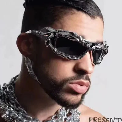 Lunettes de soleil tendance style Techwear, design original, protection solaire et anti-reflets, lunettes polyvalentes 68192