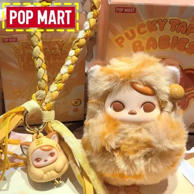 Genuine Pop Mart Pucky Tap Tap Babies Vinyl Doll Blind Box Collectible Anime Figurine Ornament Birthday Gifts