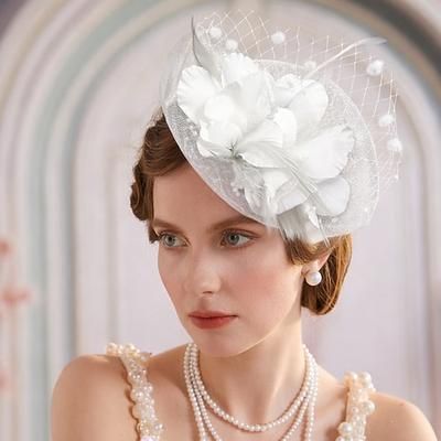 Derby affascinante Gentildonna Floreale Costume Unisex Mascherata Tè Ascot Festival delle corse di cavalli Adulti Copricapo