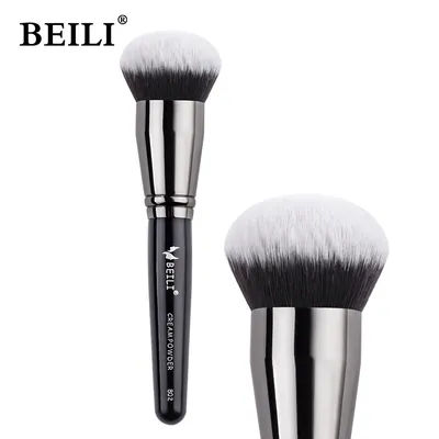Black Cream Foundation Make up Brush Foundation buffing Makeup Brush Big Foundation Brush Synthetic Hair Face Makeup Tool