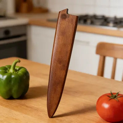 Gaine de couteau en bois, étui de couteau de cuisine multifonction, couvercle de protection en bois, couteau à trancher, articles de cuisine, outil de cuisine