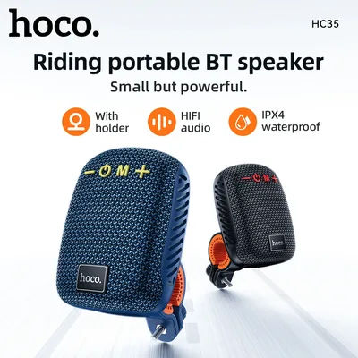 HOCO HC35 équitation en plein air Bluetooth 5.4 haut-parleur sans fil Mini lecteur de musique Audio prend en charge la lecture Bluetooth FM TF carte USB Flash