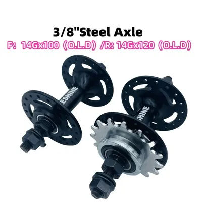 32/36 Holes Fixed Gear Bike Hub 3/8" Axle Bearing Track Bike Hubs Single Speed Racing 16/17/18t Freewheel Fixie Bicycle Parts