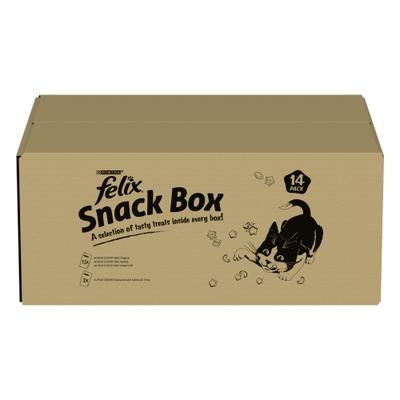 Snack Box (1 box contains 14 packs of treats) Felix Cat Treats