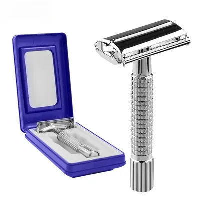 Classic Traditional Double Edge Shaving Razor Set for Men Safety Razor Beard Safety Razor for Barber Styling Accessories Tools