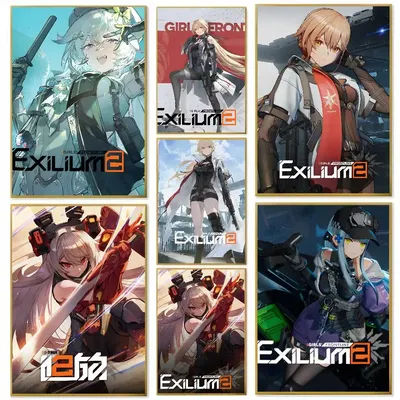 Game Girls' Frontline 2 Exilium Poster Paper Print Home Living Room Bedroom Entrance Bar Cafe Art Painting Decoration