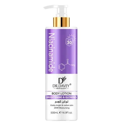 500ml DR.DAVEY Niacinamide Body Lotion Niacinamide body lotion sunscreen2Combination1Refreshing, moisturizing, and non-greasy