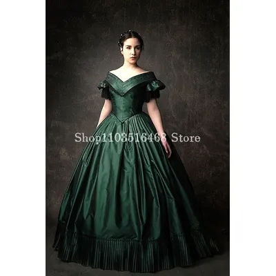 Robe De bal victorienne historique vert émeraude, Corset en Satin sans bretelles, en taffetas, Robes De Soirée personnalisées pour femmes