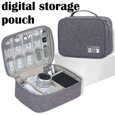 Sac de rangement pour câbles, étanche, organiseur électronique numérique portable, sac de rangement pour câbles USB, chargeurs et prises, organiseur de câbles de voyage