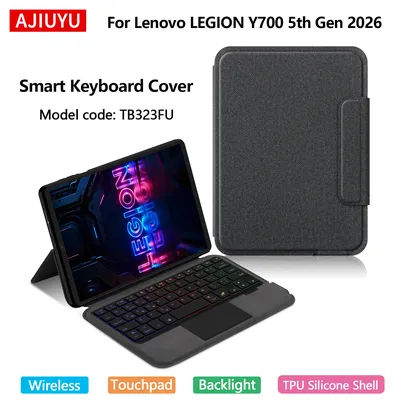 Keyboard Cover For Lenovo Legion Y700 5th Generation 8.8" inch 2026 TB323FU Gaming Tablet Protective Case TouchPad Backlight