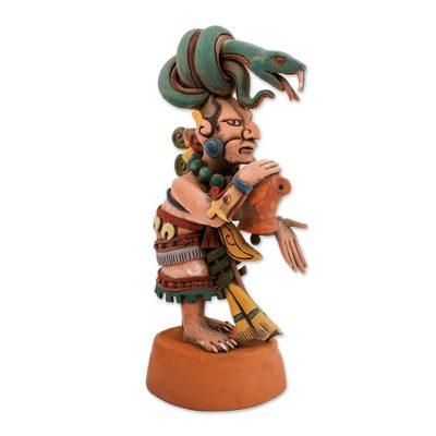 Mayan Goddess of Medicine,'Ceramic Sculpture of Mayan Goddess Ixchel from Mexico'