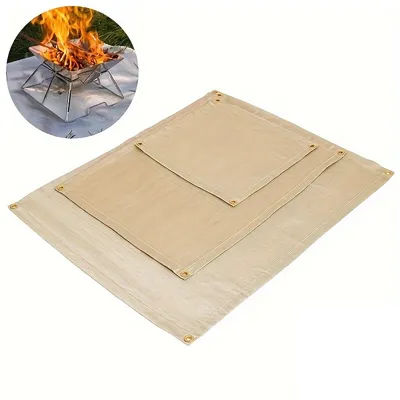 Nouveau tissu ignifuge pour le camping, tapis isolant pour pique-nique et barbecue, tapis ignifuge résistant aux hautes températures, couverture anti-feu en fibre de verre