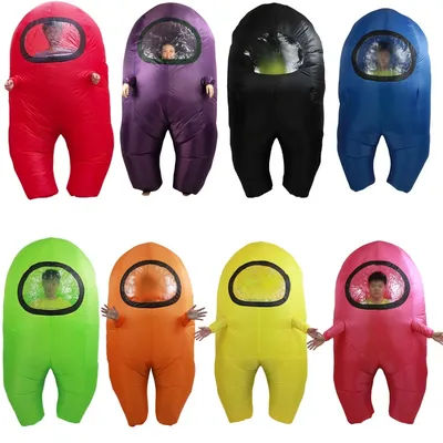 Multi color optional adult unisex astronaut inflatable suit, cartoon performance suit, holiday party funny prop suit