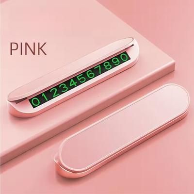 semplice auto parcheggio temporaneo tessera numero di telefono supporto per auto numero di telefono luminoso parcheggio accessori per auto accessori per auto mini portatile