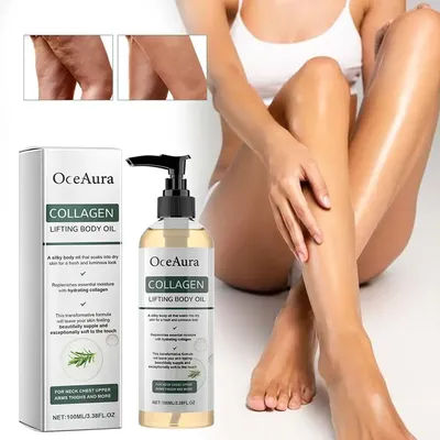 Collagen Body Oil Moisturizing and Moisturizing Whole Body Massage Essential Oil for Dry Skin Moisturizer Hydrating