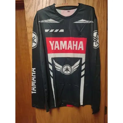2026 Summer New Retro Yamaha Fashion Casual Long Sleeved Cycling Suit Men Racing Oversized Breathable Quick Drying Sports Shirt