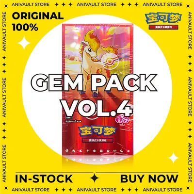 Pokemon PTCG Scarlet & Violet Gem Pack Booster Box Vol.4 Vol.3 Vol.2 Vol. - Children's Gift 100% Original New in Stock