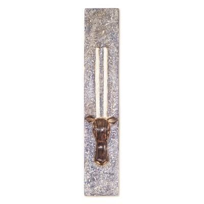 'Avant-Garde Handmade Mahogany Wood Antelope Wall Accent'