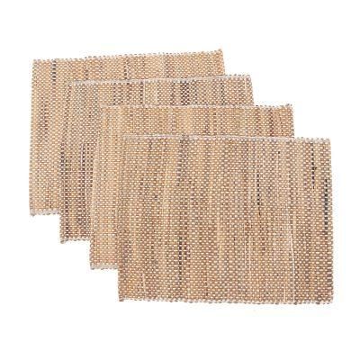 Balinese Mat,'Handwoven Natural Fiber Placemats from Java (Set of 4)'
