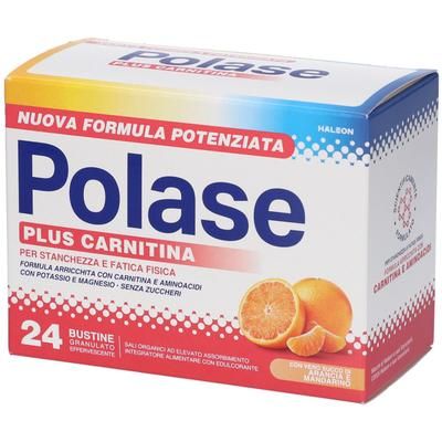 Polase Plus Carnitina Granulato Effervescente 24 Bustine 163 g Granuli