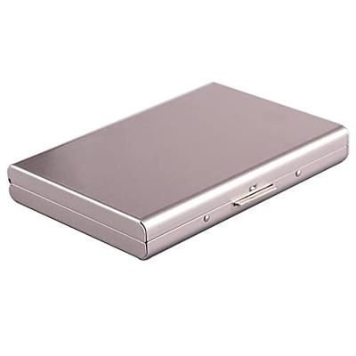 Portacarte di credito in acciaio inossidabile custodia per carte di credito in metallo portacarte RFID per donne o uomini
