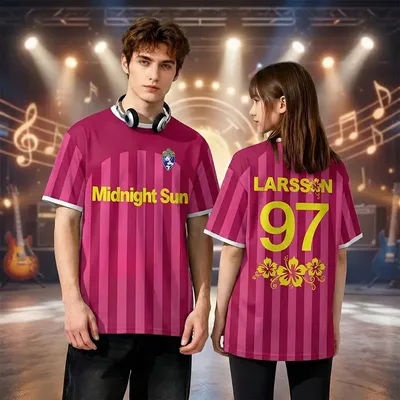ZaraLarsson Midnight Sun T-shirt commémoratif, maillots de mode pour fans, hauts respirants à séchage rapide pour hommes et femmes
