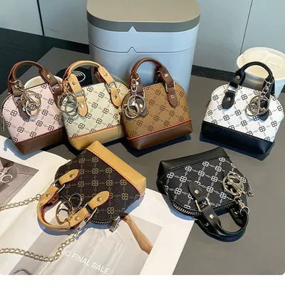 Sac bandoulière mini imprimé avec chaîne, pochette portable pour écouteurs Airpods 4 Pro 2 3, porte-monnaie, petite pochette de rangement
