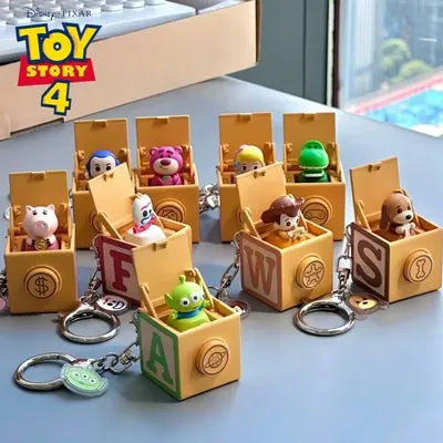 Disney Toy Story Stress Relief Keychain Blind Box Genuine Keyboard Keycap Fun Pendant Trendy Figure Collectible Toy Gift Anime