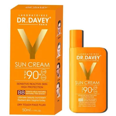 50ml DR.DAVEY 90+Sunacreen Cream BB Lightweight and hydrating sunscreen lotion refreshing and non-greasy UV protection sunscreen