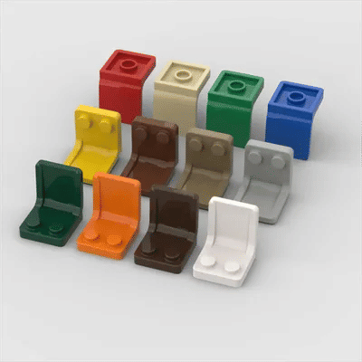 10PCS 4079 2x2 Chairs Seats Building Blocks Figures Compatible Parts Bricks Particle Idea DIY Toys Children Birthday Gifts