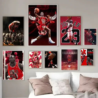 1PC M-Michael J-Jordan Poster HD art sticky wall waterproof home living room bedroom bar aesthetic decoration