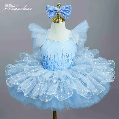 Ballet Tutu Dress for Girls Kids Dance Performance Costume Ballet Skirt Stage Wear Girls Kindergarten Ballet Dance Performance