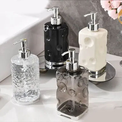 Portable Reusable Bathroom Soap Dispenser Press Type Refillable Wash Dispenser Bottle Leakproof Empty Hand Pump Dispenser Home