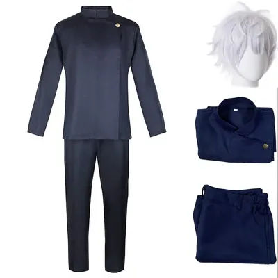 Gojo Satoru Cosplay Costume High School Uniform Suit Halloween Costume Men Adult Gojo Satoru Full Set