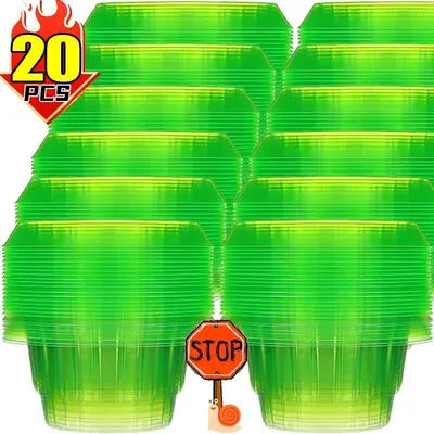 5-30Pcs Plants Slug Protection Rings Green Planter Flower Pot Snail Vegetables Cover Reusable Pest Control Trapper Garden Tool
