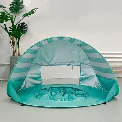 Baby beach tent with swimming pool, UPF 50+ children's sunshade canopy