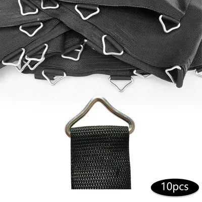 10 Pack Triangle Buckle SpBuckles Accessories V Shaped Connectors Steel Triangle for Kids Trampoline Bags