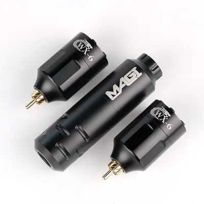 Mini Wireless Tattoo Machine Set With 2pc Wireless Tattoo Power Supply Battery RCA Interface Rotary Tattoo Pen Kit For Beginners