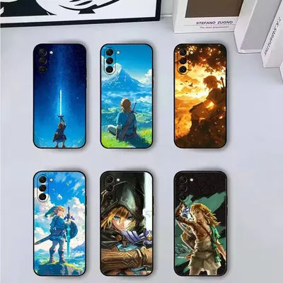 Coque de téléphone Game Z-Zelda L-Link pour Samsung Galaxy A73,A72,A71,A70,A53,A52,A51, couverture noire en Silicone souple
