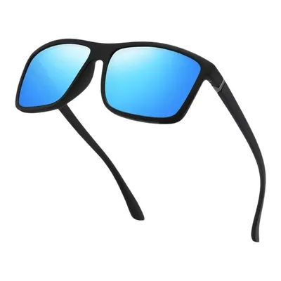 Lunettes de soleil polarisées pour hommes et femmes, protection UV400, pour la conduite en plein air, la pêche, lunettes de soleil rectangulaires, anti-éblouissement