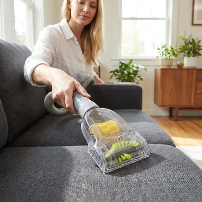 Portable vacuum cleaner pneumatic brush, commercial indoor vacuum cleaner accessory, 32mm / 1.26in inner diameter
