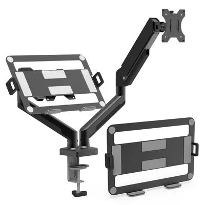 Dual Monitor Stand Holds Up To 19.8lbs Grommet Mounting Base Monitor Arm Desk Mount for 13 To 32 Inch Computer Screens