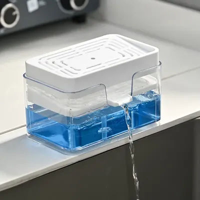 Press Soap Dispenser Cleaner Dishwashing Liquid Dish Brush Automatic Soap Liquid Box